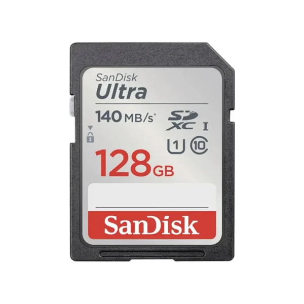 کارت حافظه اس دی سندیسک SD Sandisk 128GB 140mb/s Ultra در سایت نور-صدا-تصویر